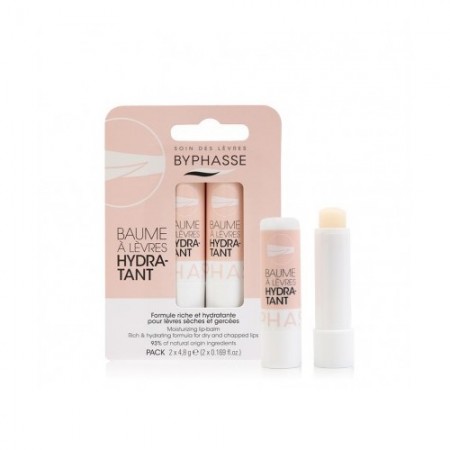 BYPHASSE Lip Balm Moisturizing Hydratant Pack 2x4,8g