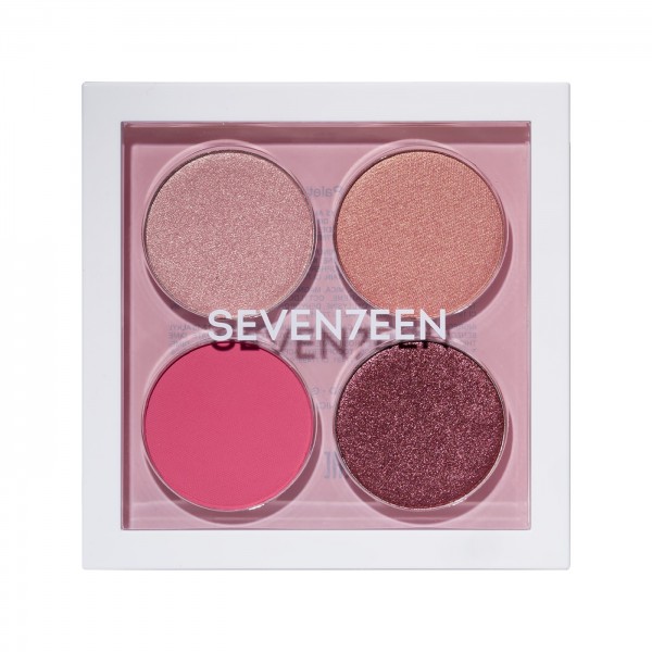 Seventeen Vibrant Eyes Quad Palette 6.10g - No 05 Rosy Nude Seventeen Vibrant Eyes Quad Palette 6.10g - No 05 Rosy Nude