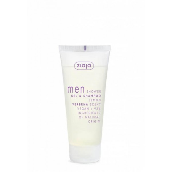 Ziaja Men Shower Gel & Shampoo Lemon Verbena Scent 200ml