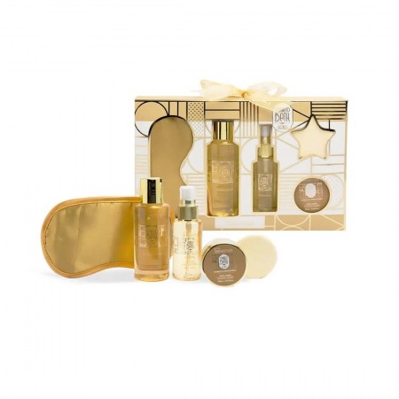 IDC Institute Scented Bath Gold Vanilla & Sandalwood 5pcs