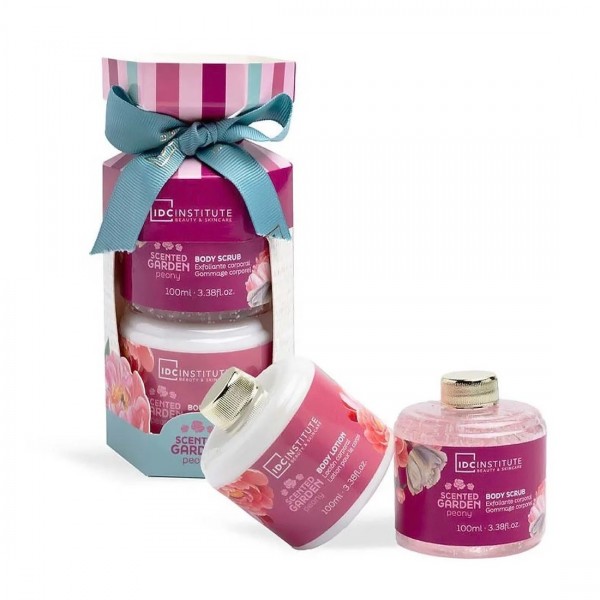 IDC Institute Scented Garden Peοny Body Scrub 100ml & Body Lotion 100ml IDC Institute Scented Garden Peοny Body Scrub 100ml & Body Lotion 100ml