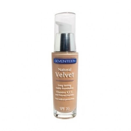 NATURAL VELVET Long Lasting Matte Foundation SPF20 30ml